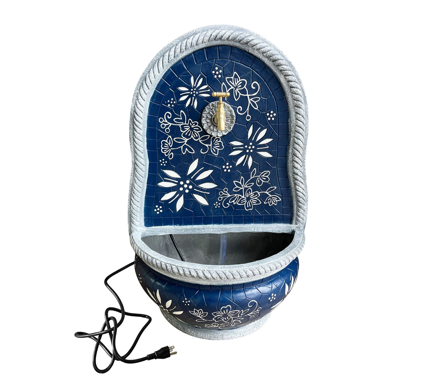 Temp-tations Outdoors Mosiac Wall Fountain